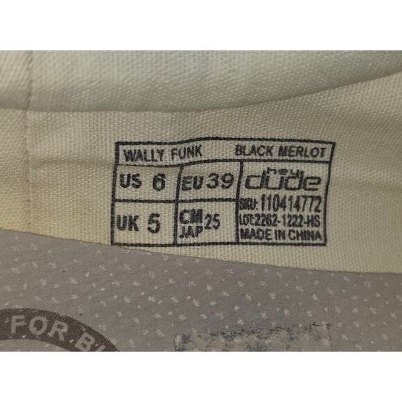 Hey Dude Mens Wally Funk Black Merlot Aztec Size 6 Rare Exclusive Travel Casual main image 10